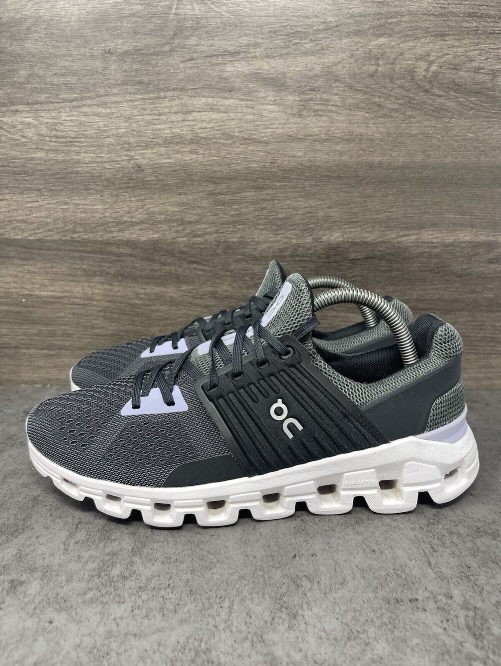 On Cloudswift Black White Size 9 Womens Running Walking Shoes CloudTec